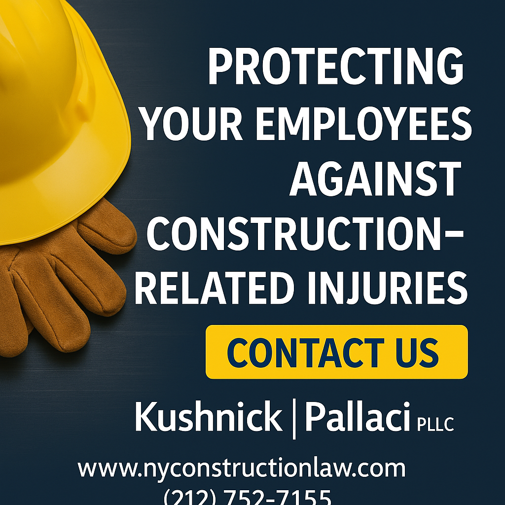 Construction law firm offering help with injury prevention and liability for NYC construction employers